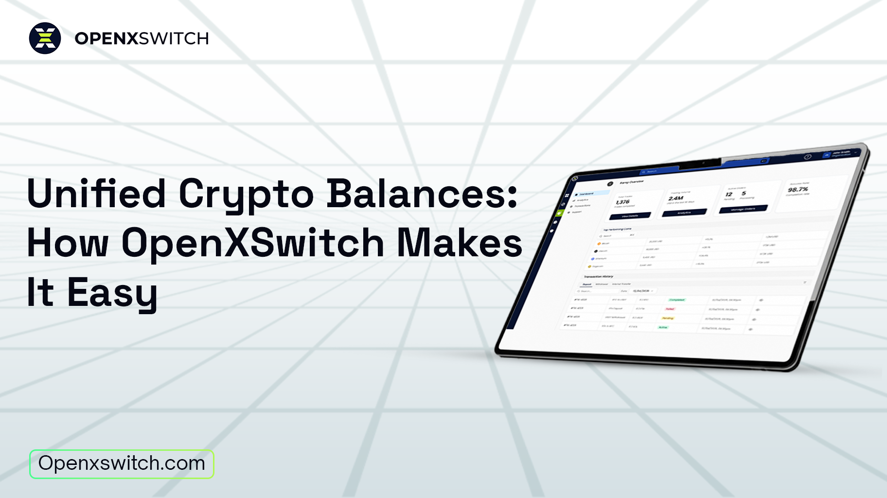 Unified Crypto Balances How OpenXSwitch Makes It Easy